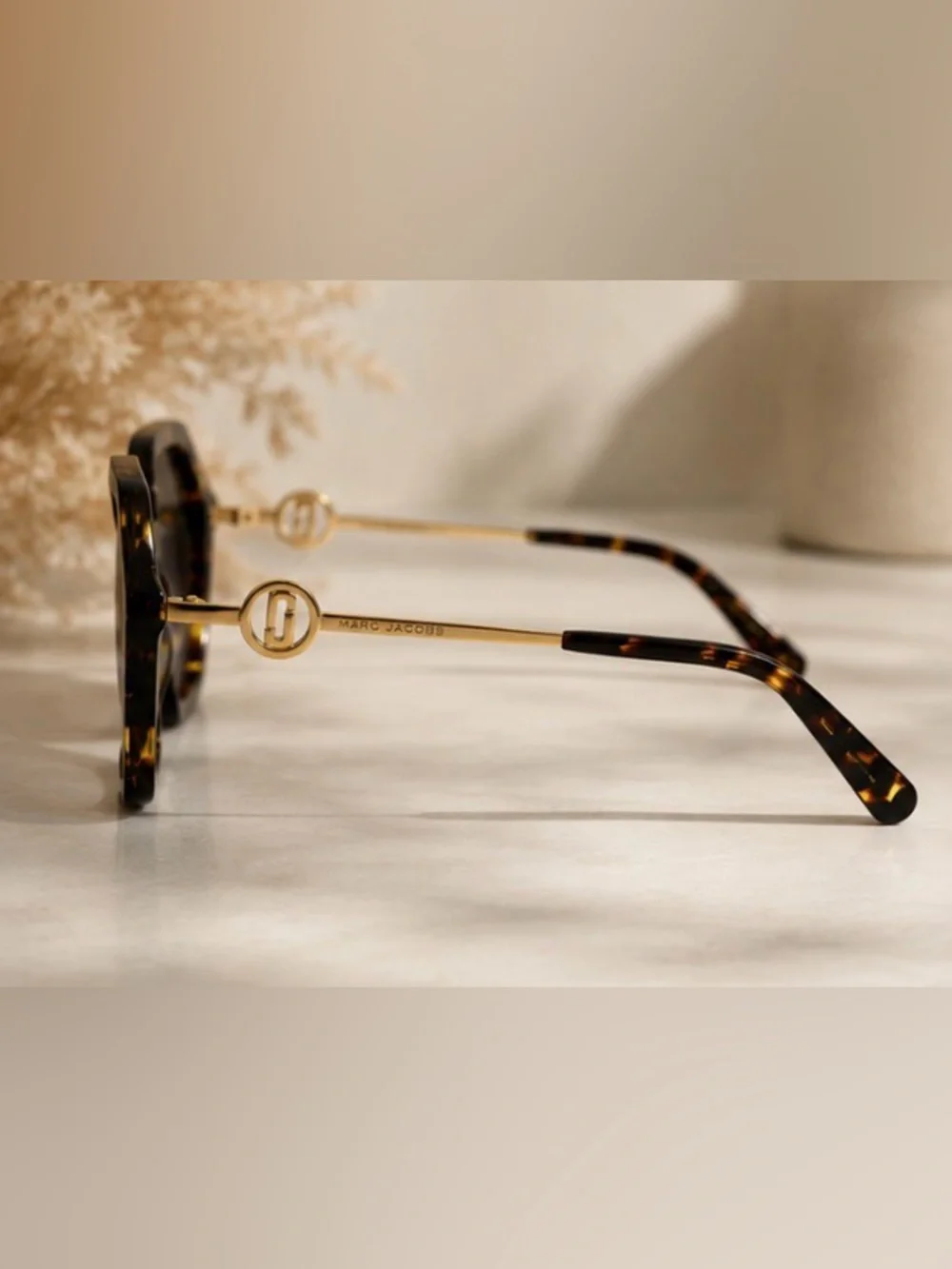 Marc Jacobs MARC 689/S Oversized Luxury Tortoise Gold Gradient Sunglasses 57mm